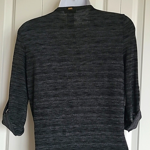 Dark Grey 3/4 Length Top - Picture 3 of 4